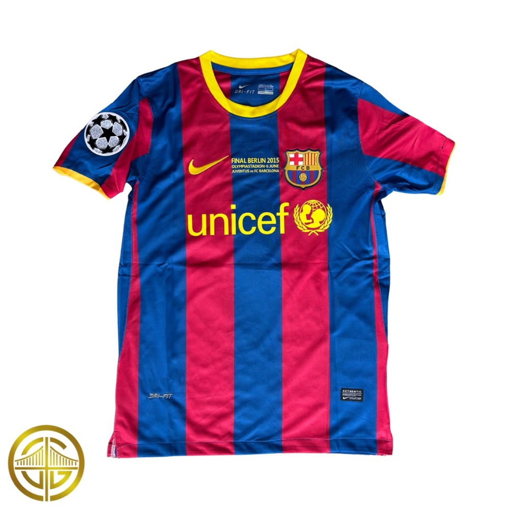 Messi #10 Barcelona Jersey Camiseta del Barcelona Final Berlin 2015 de Messi